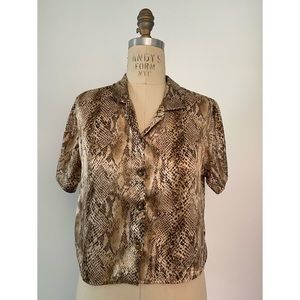 Snake print shirt